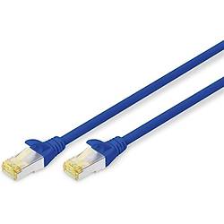 CAT 6A S-FTP patch cable, Cu, LSZH AWG 26/7, length 0.5 m, color grey