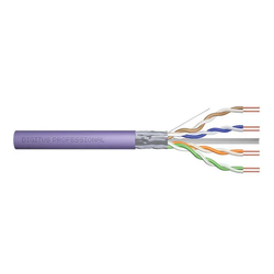 CAT 6 F-UTP installation cable, 250 MHz Eca (EN 50575), AWG 23/1, 305 m drum, sx, purple