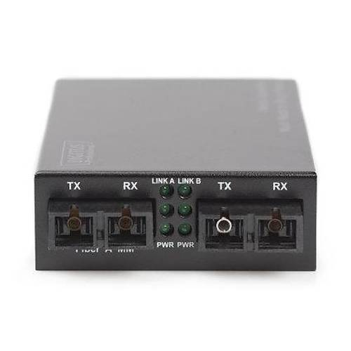 Gigabit Media Converter Multimode to Singlemode SC to SC, Wavelength 850nm, 1310nm, up to 20km