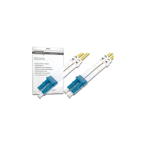 DIGITUS  LC to LC Singlemode 9/125  Duplex Patch Cord Length 10m, Class OS2