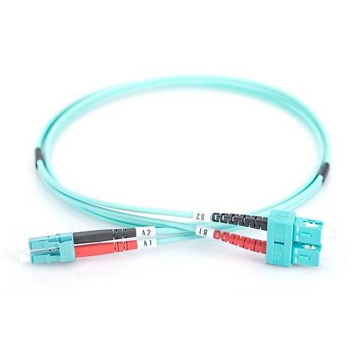 DIGITUS LC to SC Multimode 50/125, Duplex Patch Cord Length 3m, Class OM3