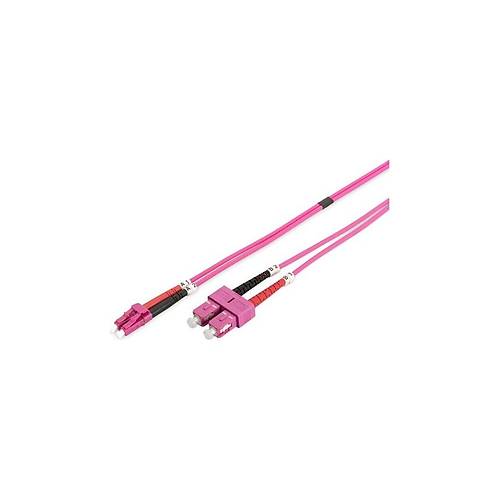 DIGITUS SC to LC Multimode 50/125, Duplex Patch Cord 5m, Class OM4