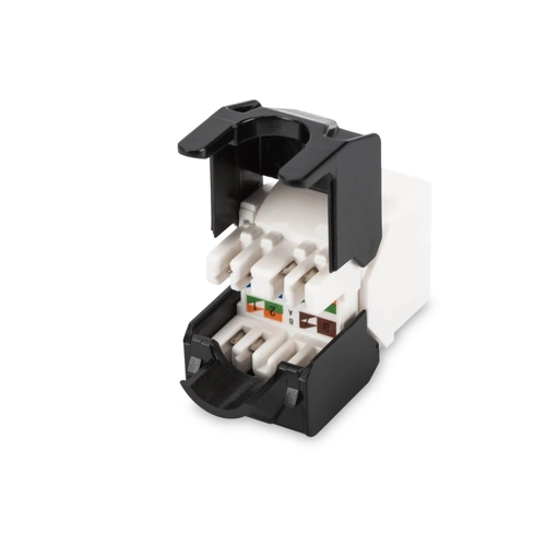DIGITUS CAT 6 Keystone Jack, unshielded RJ45 to LSA, tool free connection, incl. cable tie, 1800