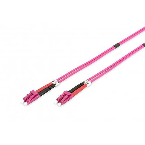 DIGITUS LC to LC Multimode 50/125, Duplex Patch Cord 1m, Class OM4