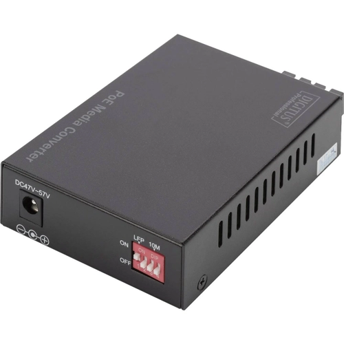 Gigabit Ethernet PoE+ Media Converter, Multimode 802.3at, 30W, SC connector, up to 0.5km