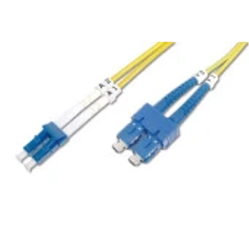 DIGITUS  LC to SC Singlemode 9/125  Duplex Patch Cord Length 2m, Class OS2