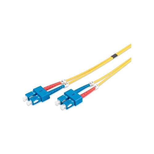 DIGITUS  SC to SC Singlemode 9/125  Duplex Patch Cord Length 1m, Class OS2