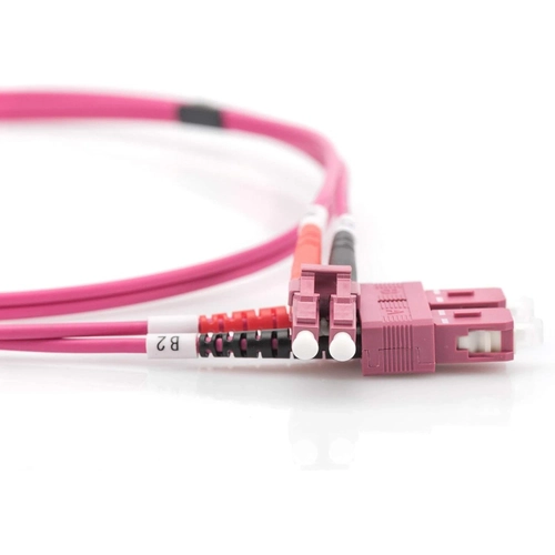 DIGITUS SC to LC Multimode 50/125, Duplex Patch Cord 10m, Class OM4