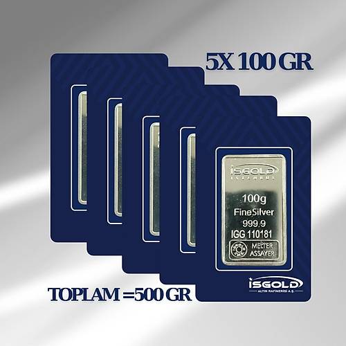 5x100=500 Gram K�l�e G�m�� - 999,9 | Sertifikal�