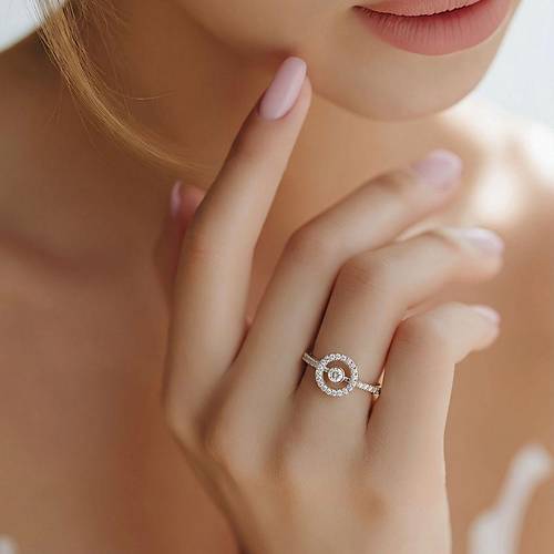 0.27 Karat P�rlanta Tasar�m Y�z�k