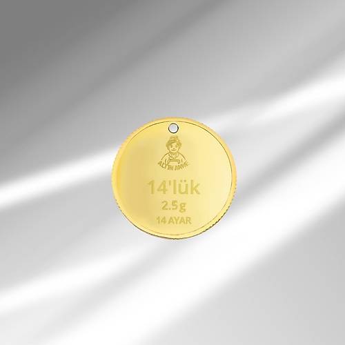 14 Ayar, 2,5 Gr Yuvarlak