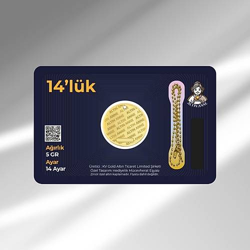 14 Ayar, 5 Gr Yuvarlak