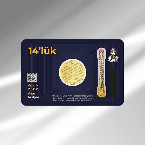 14 Ayar, 2,5 Gr Yuvarlak