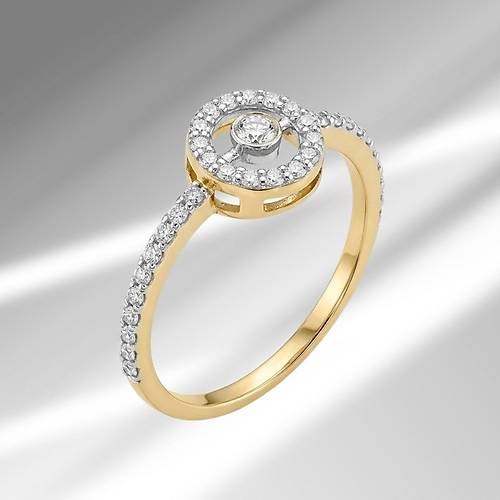 0.27 Karat P�rlanta Tasar�m Y�z�k