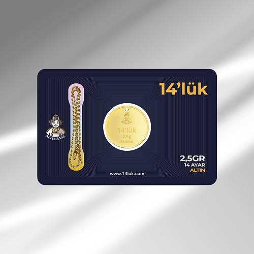14 Ayar, 2,5 Gr Yuvarlak