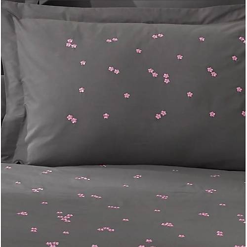 ift Kiilik Poplin Premium Nakl Nev Spring Gri - Lisinya