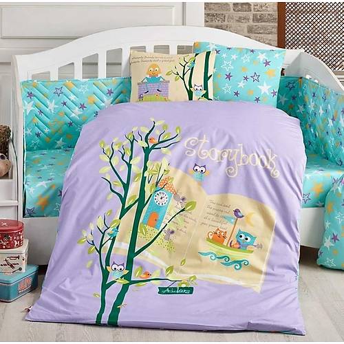 Dream Clock Lila Poplin Bebek Nev Takm - Lisinya