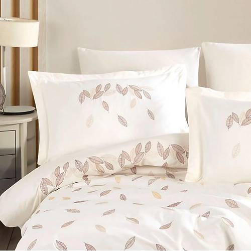 ift Kiilik Poplin Premium Nakl Nev Lidia Krem - Lisinya