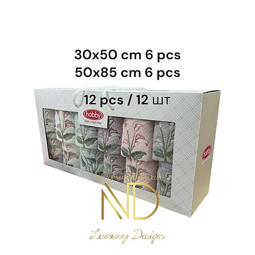 6'50x85cm 6'30X50 12'li Nakl Havlu Begonia