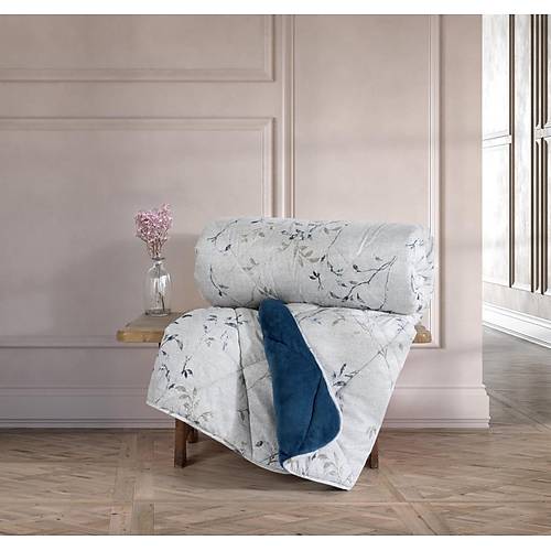 ift Kiilik Yorgan Velvet Nitsa Denim