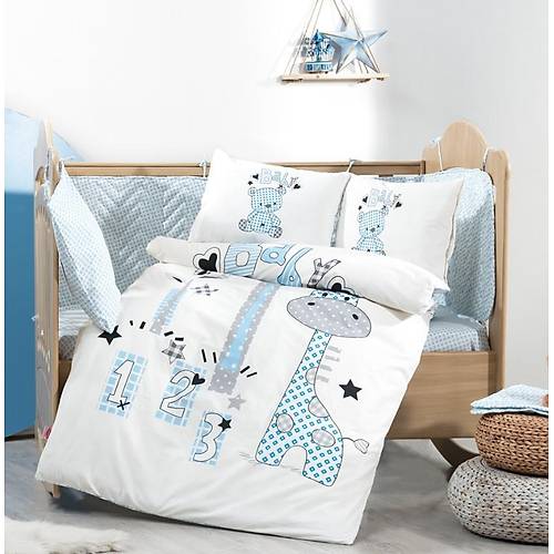Buddy Mavi Poplin Bebek Nev Takm - Lisinya