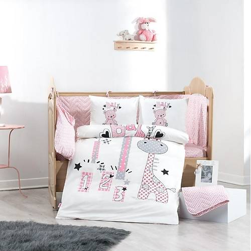 Buddy Pembe Poplin Bebek Nev Takm - Lisinya