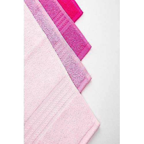 4l 50x90 Havlu Seti Pembe