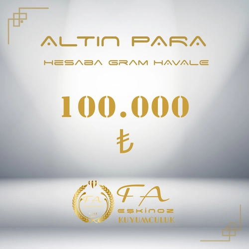 100000 TL Alt�n Para