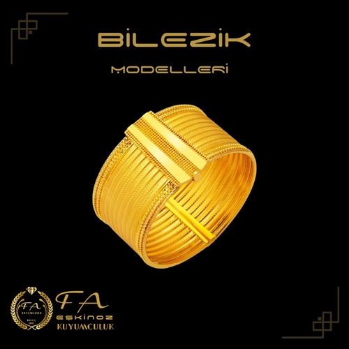 8 S�ral� Ta�s�z Has�r Alt�n Bilezik