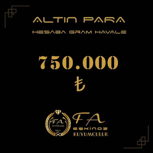 750000 TL Alt�n Para