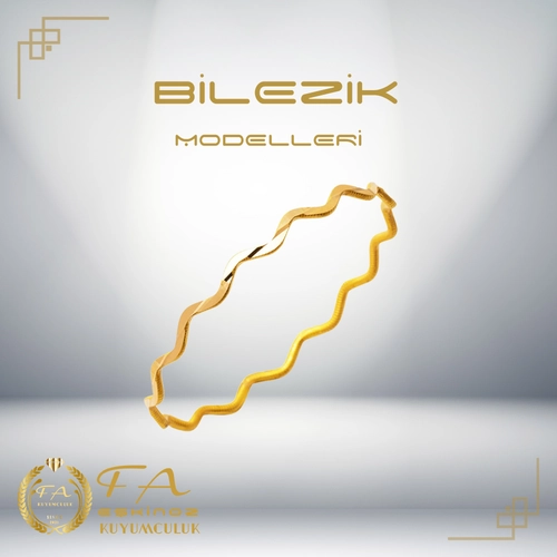 Zikzakl� Ajda Alt�n Bilezik