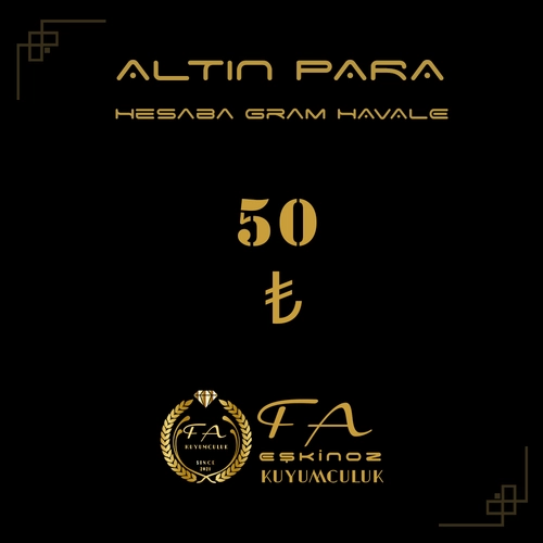 50 TL Alt�n Para