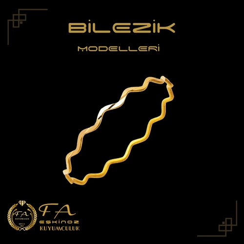 Zikzakl� Ajda Alt�n Bilezik