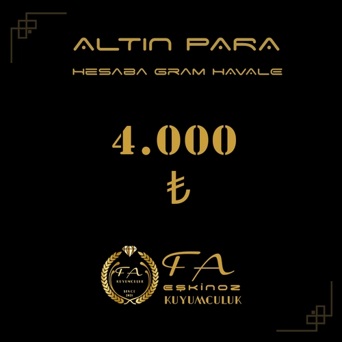 4000 TL Alt�n Para