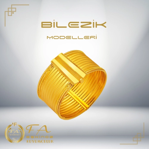 8 S�ral� Ta�s�z Has�r Alt�n Bilezik