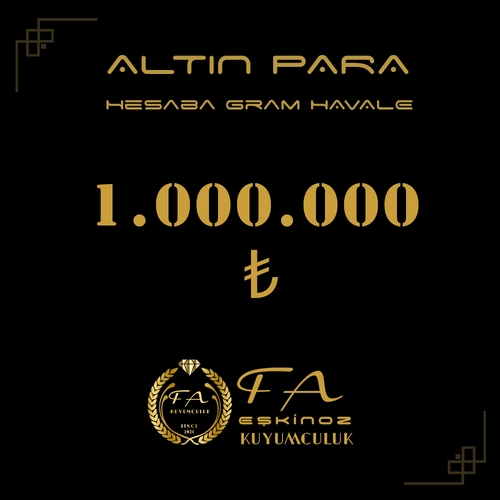 1 Milyon TL Alt�n Para