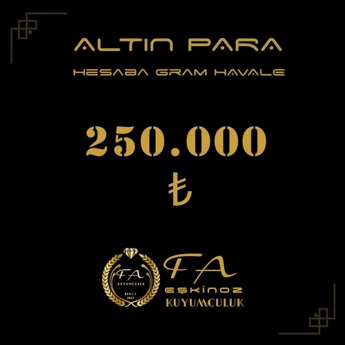 250000 TL Alt�n Para