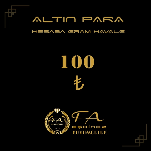 100 TL Alt�n Para