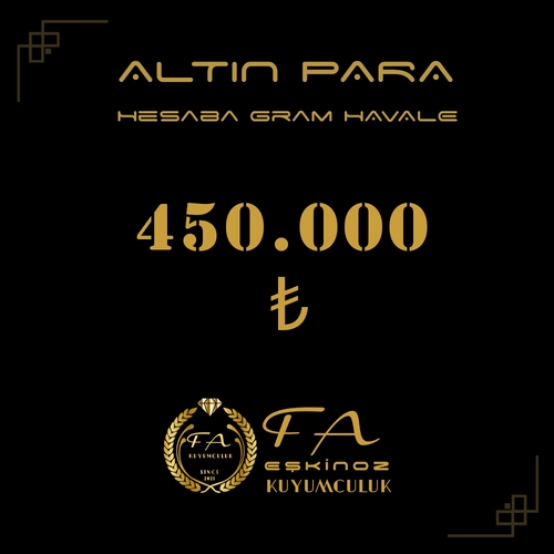 450000 TL Alt�n Para