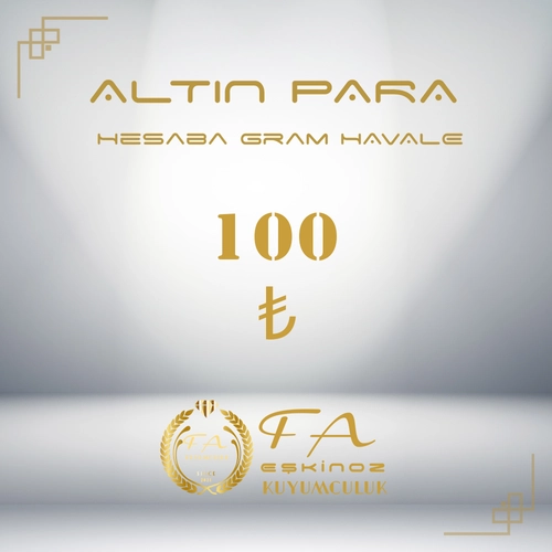 100 TL Alt�n Para