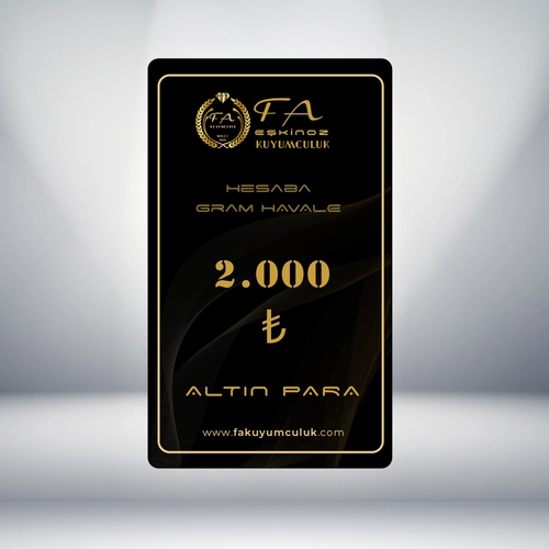2000 TL Alt�n Para