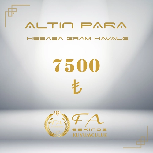 7500 TL Alt�n Para