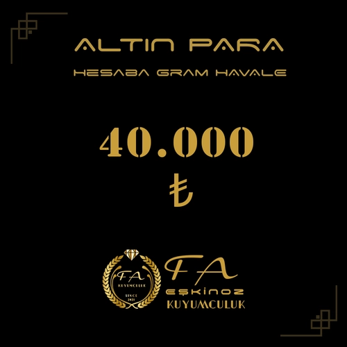 40000 TL Alt�n Para