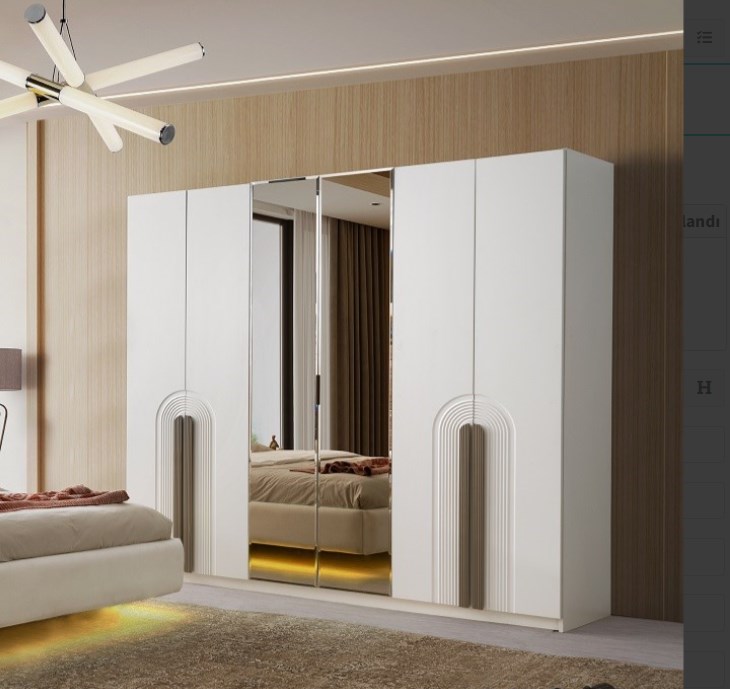 MARAKEŞ MDF 6 KAPILI DOLAP