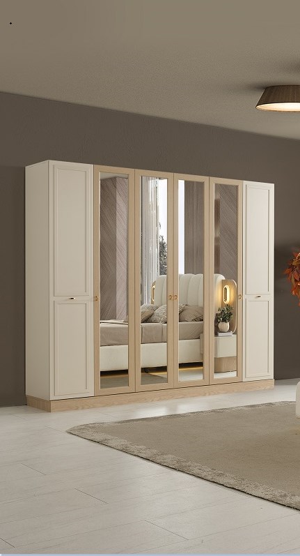 PAŞABAHÇE MDF 6 KAPILI DOLAP 