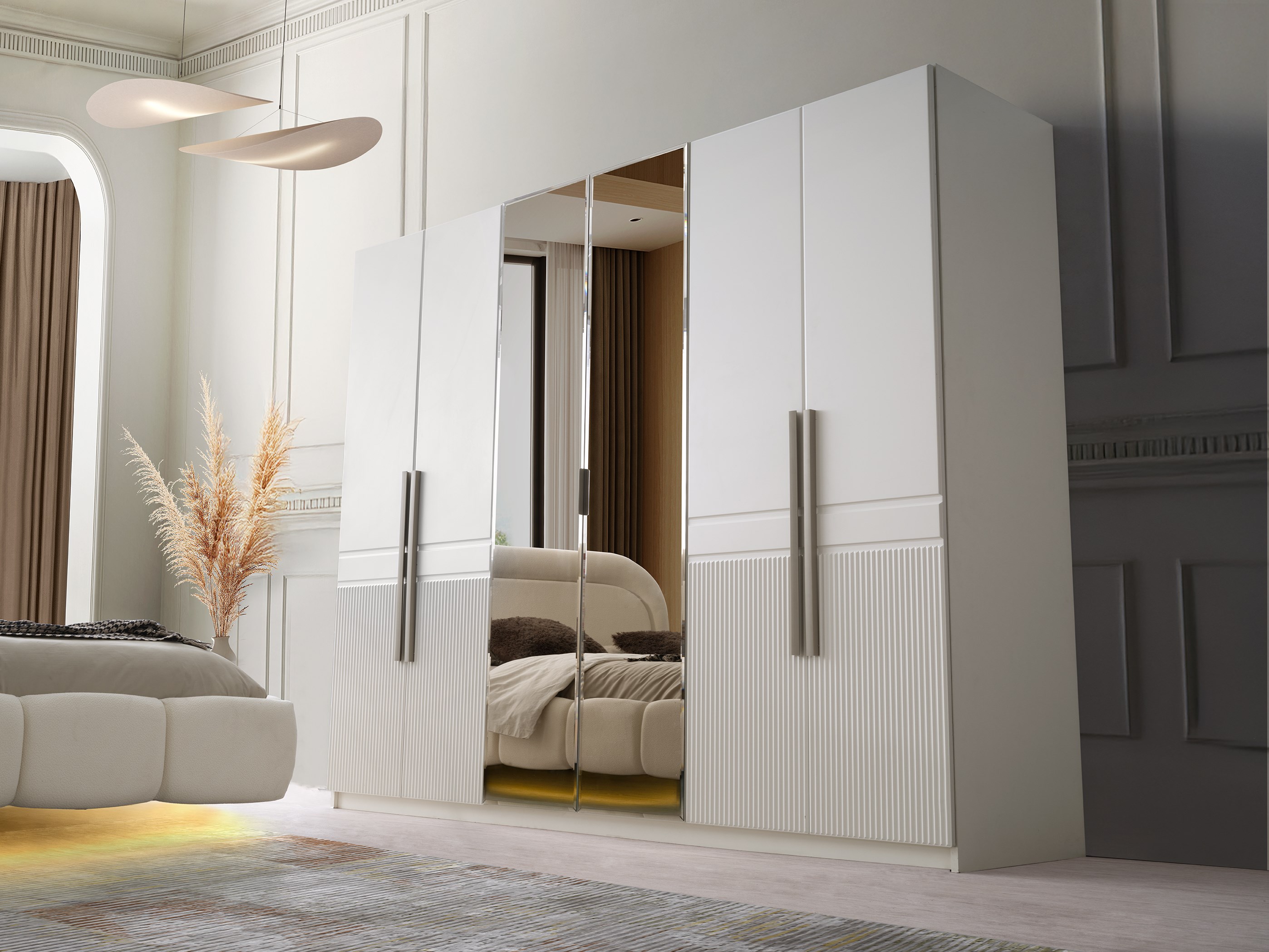 PEKİN MDF 6 KAPILI DOLAP
