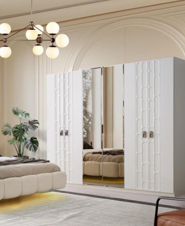 SİDNEY MDF 6 KAPILI DOLAP