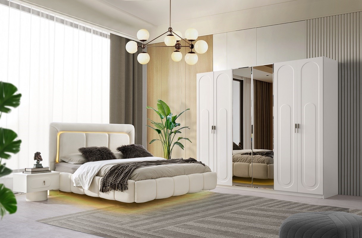 ESİNTİ MDF BAZALI YATAK ODASI 
