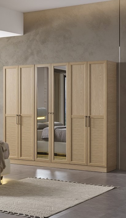 LUPİN MDF 6 KAPAKLI DOLAP 