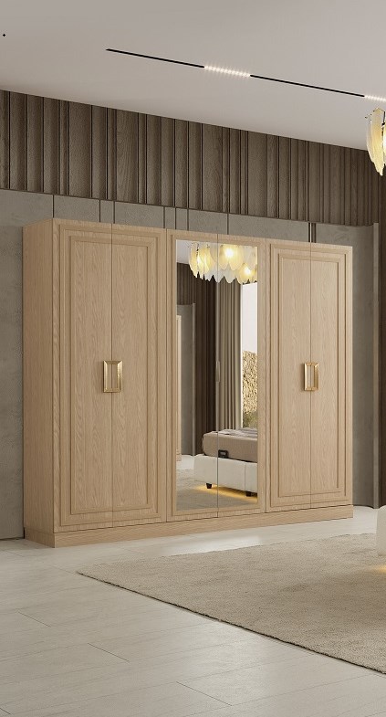 ÇEMBERLİTAŞ MDF 6 KAPILI DOLAP 